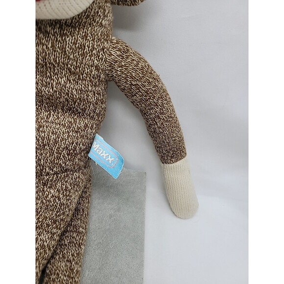 MAXX SOCK MONKEY Street Players 18" Brown Stuffed Animal Plush Toy 2010 - Picture 7 of 16